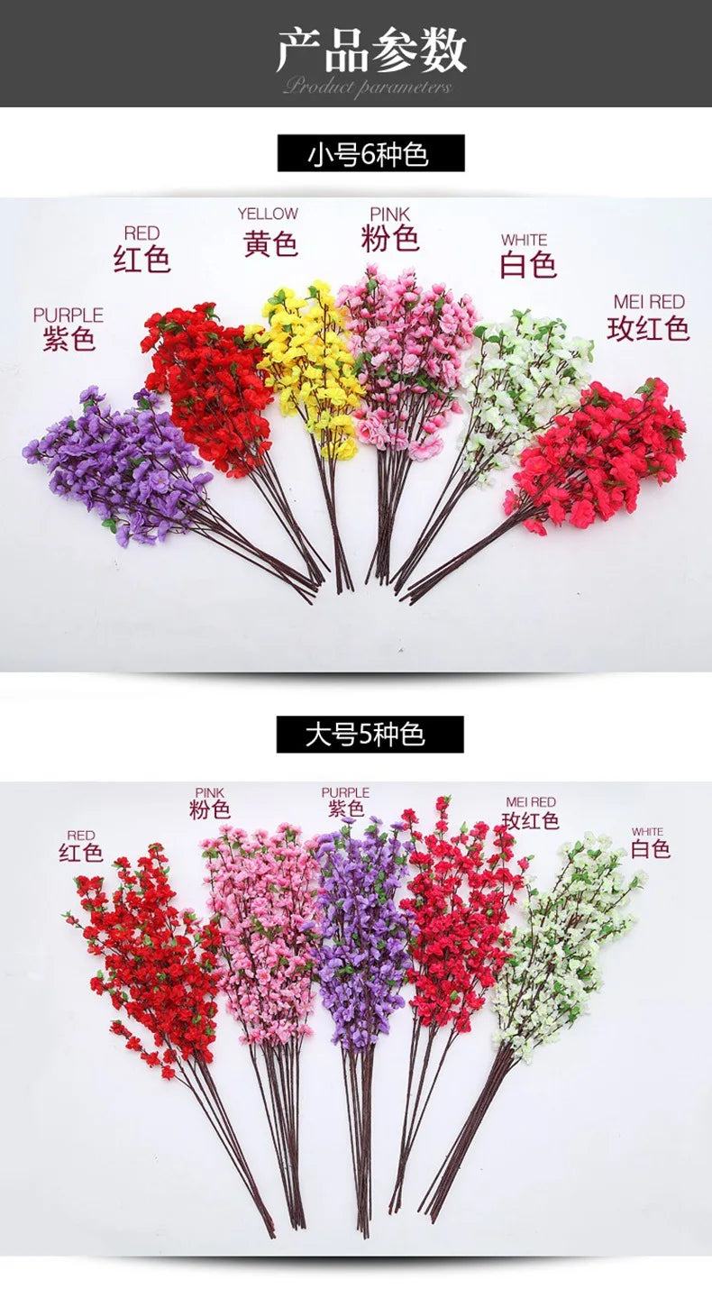 Adornos de melocotón artificiales para sala de estar, decoración de paisajismo de árbol falso de 65 cm, decoración de festival de flores falsas flexibles
