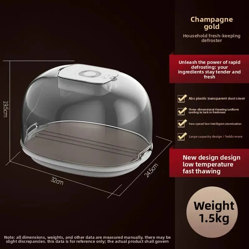 Intelligent Electric Food Thawer Multifunctional Large-capacity Frozen Meat Thawer Household Quick Thawing and Fresh