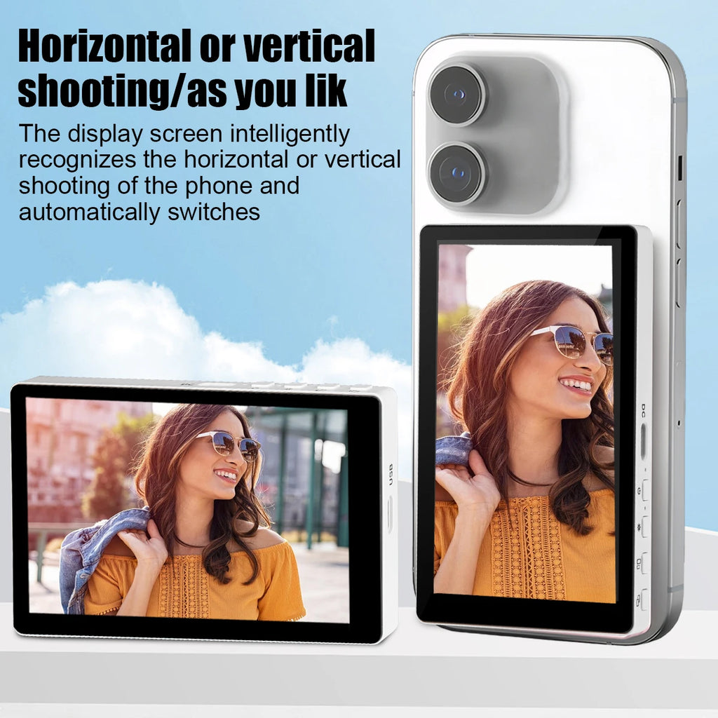 Schermo Wireless per Vlogging con Monitor Selfie