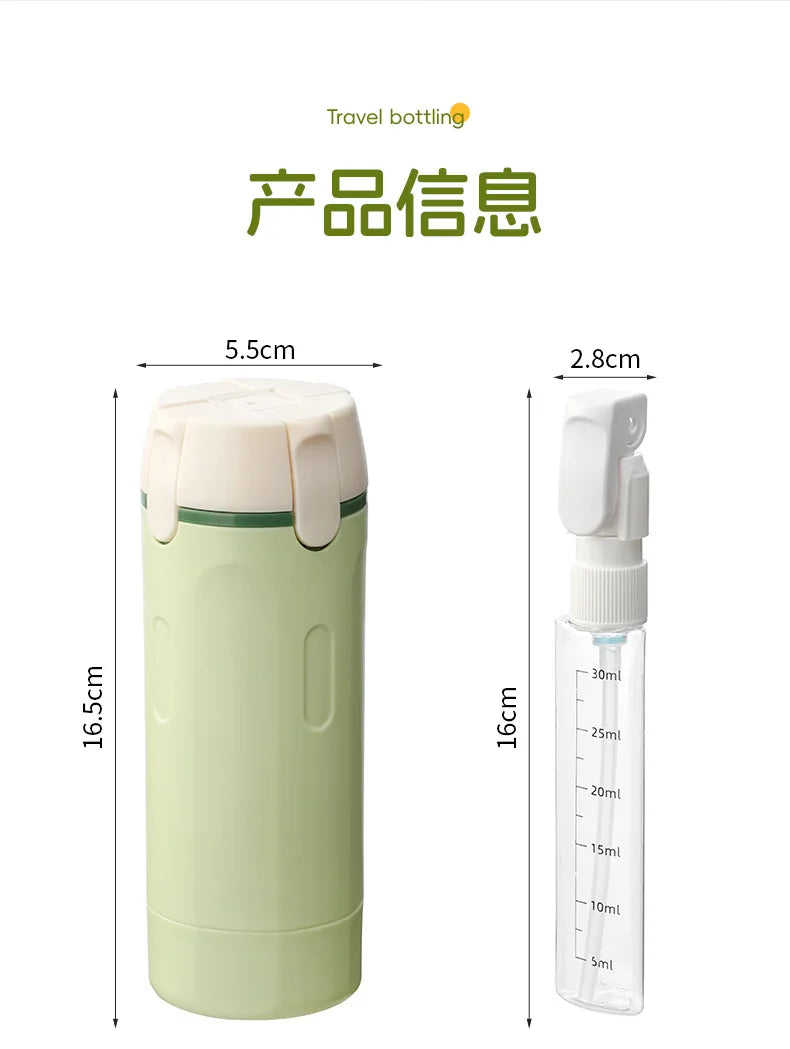 4 In 1 Travel Dispenser Portable Travel Bottles Leak Proof Leakproof Travel Container For Perfume Shampoo Conditioner Lotion