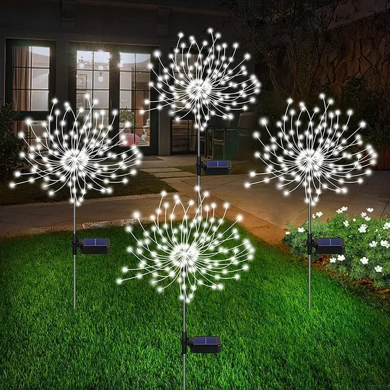 Ghirlanda Fuochi d'Artificio LED Solare da Giardino