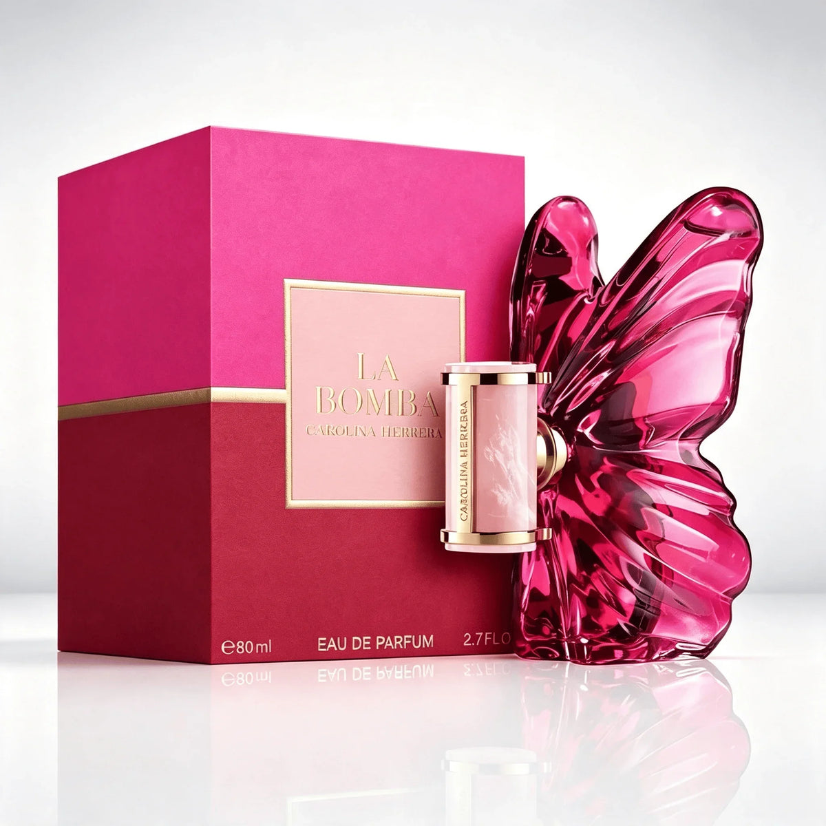 Carolina Herrera La Bomba Eau De Parfum 80ml, profumo floreale e fruttato di lusso per donna, fragranza femminile a lunga durata, regalo per lei