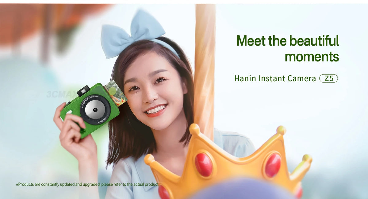 HPRT Z5/Z5S Instant Camera 300DPI Portable Mini Color Photo Printer Instant Camera Machine