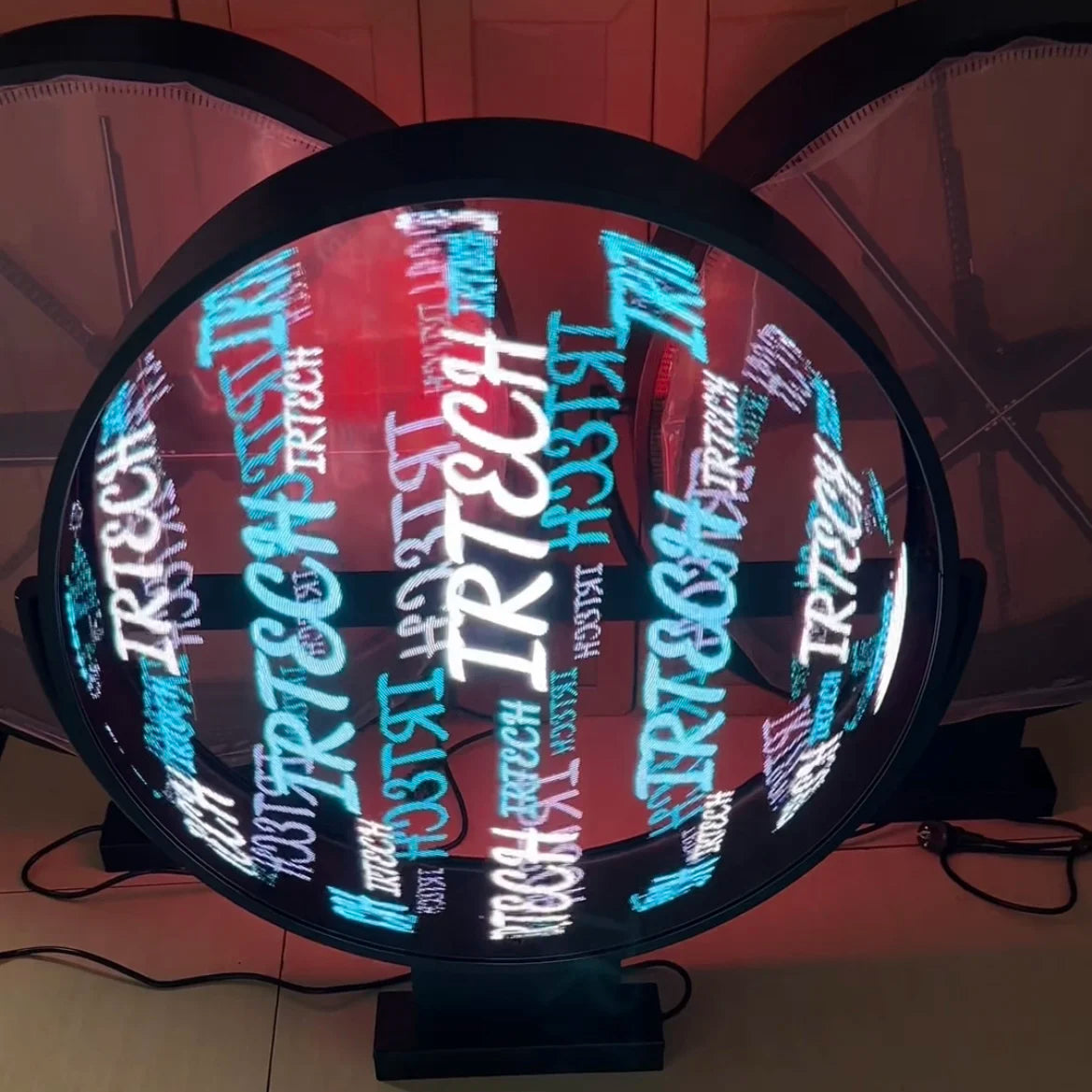 Outdoor Wall Mount Waterproof 3D Hologram LED Fan Display Single/Double Side Display 3D Hologram Advertising Equipment