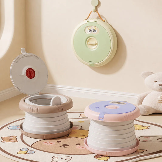 Lightweight Foldable Kids Travel Potty Portable Outdoor Camping Toddler Emergency Car Toilet Boys Girls Travel Potty Training