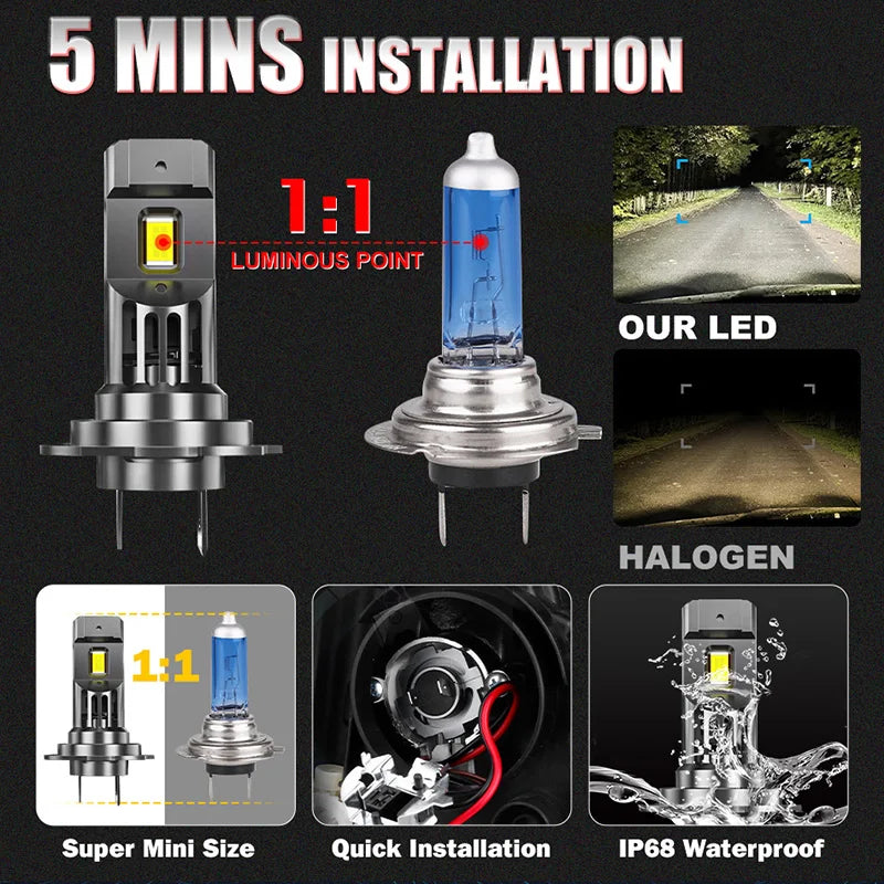 Lampadine LED Turbo 800W H7 H11 Alta Potenza