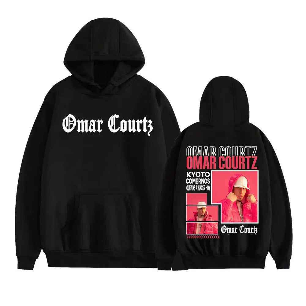 Omar Courtz Primera Musa Felpe con cappuccio grafiche Uomo Donna Abbigliamento Felpa moda Hip Hop Harajuku Felpa con cappuccio in pile casual Streetwear