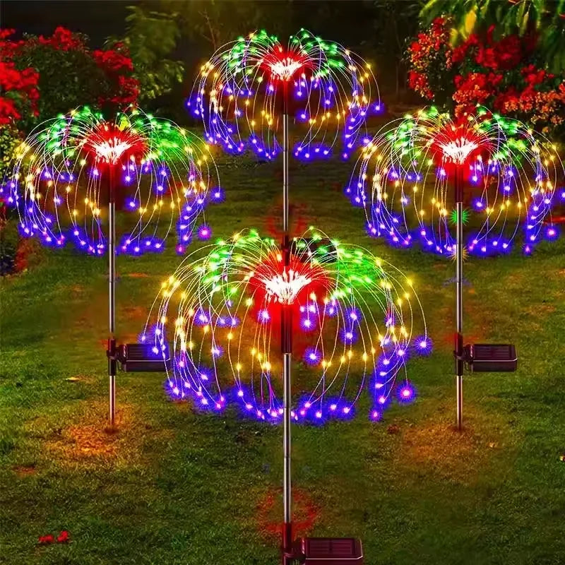 Luci Solari LED Fuochi d'Artificio Impermeabili