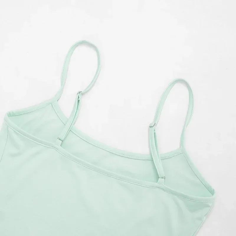 Mini Abito Sexy in Rete Trasparente da Donna, Outfit da Festa Y2K, Vestito Aderente Senza Maniche con Scollo Tondo per l'Autunno, Regalo per le Vacanze