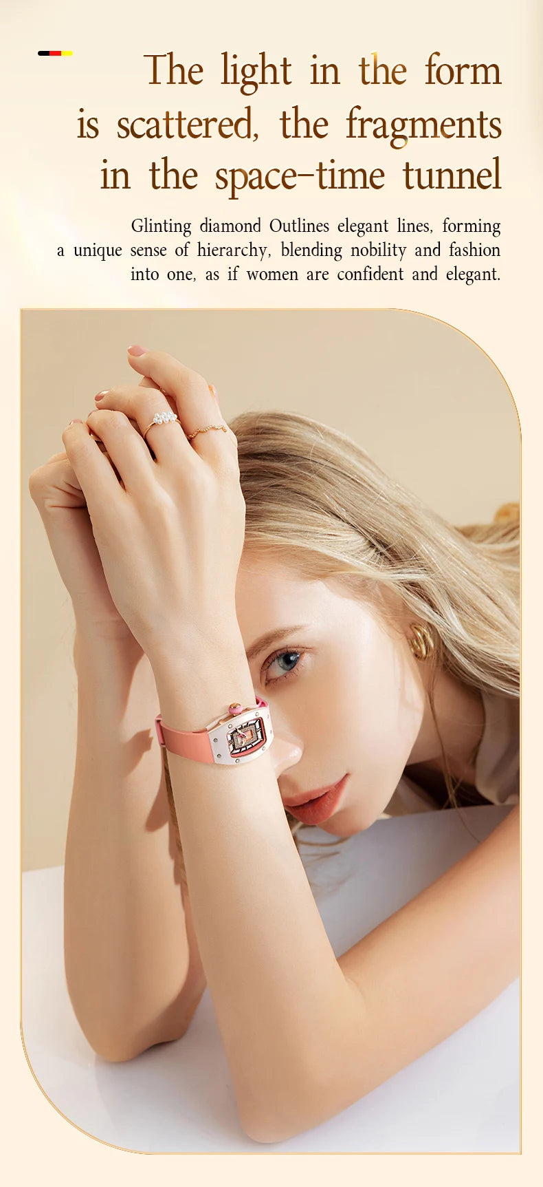 Orologio BONEST GATTI da Donna, Moda Lusso Leggero, Meccanico a Barile, Regalo di San Valentino per la Fidanzata, Serie Phantom con Scatola Orologio