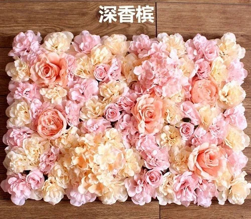 40X60CM Creative Artificial flower rose Flower wall wedding Artificial plants Background wall Christmas silk Modern decoration