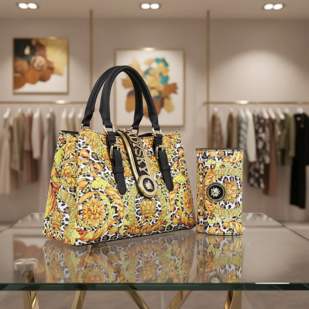 Super Prodotto La più recente borsa tote da donna Borsa da donna multisparizione di grande capacità Tote Set di borse da donna stampate squisite