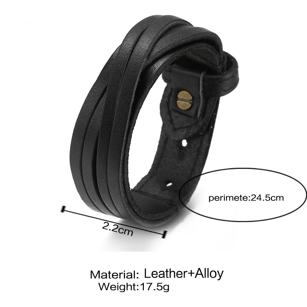 Bracciale Pelle Punk 2