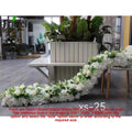 Event Table Floral Strip Silk Flower Row Wedding Backdrop Wall Decor Runner Arrangement Party Arch Deco Floral Celebration Props