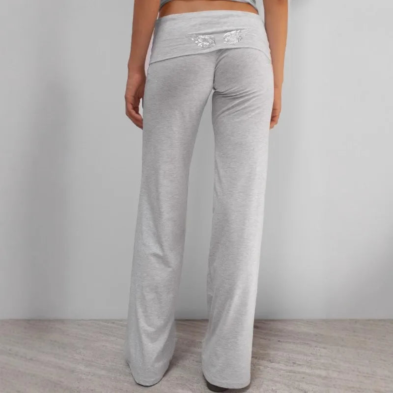 Felpe con Cappuccio da Donna con Stampa Ali d'Angelo in Paillettes, Maniche Lunghe, Tinta Unita, Stile Casual, Nuova Collezione 2025, Abbigliamento Streetwear Y2k
