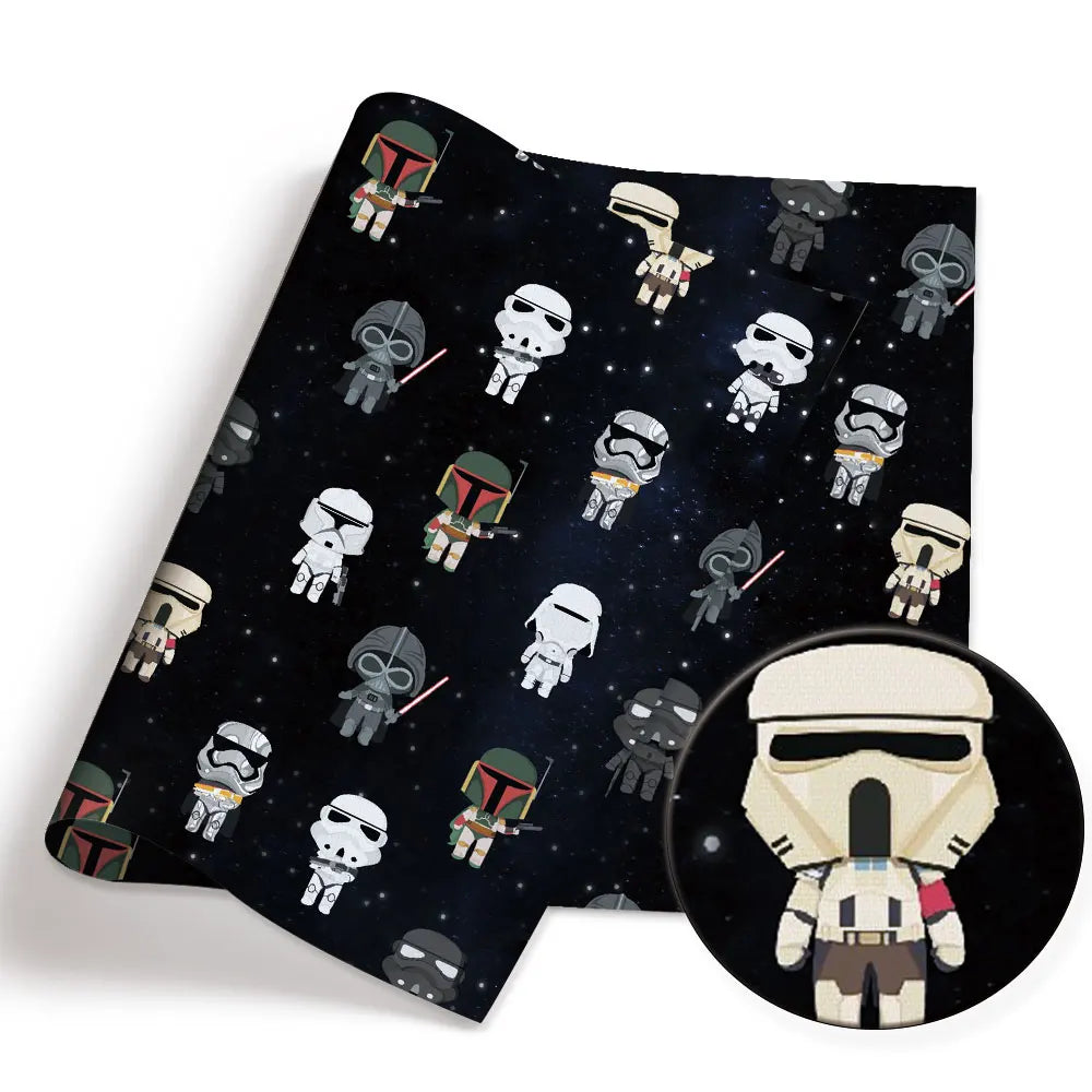 140x50CM Cartoon printed fabric  DIY star wars Cartoon Polyester/100Cotton/satin Fabric Patchwork Tissue Kid Sewing Doll Curtain