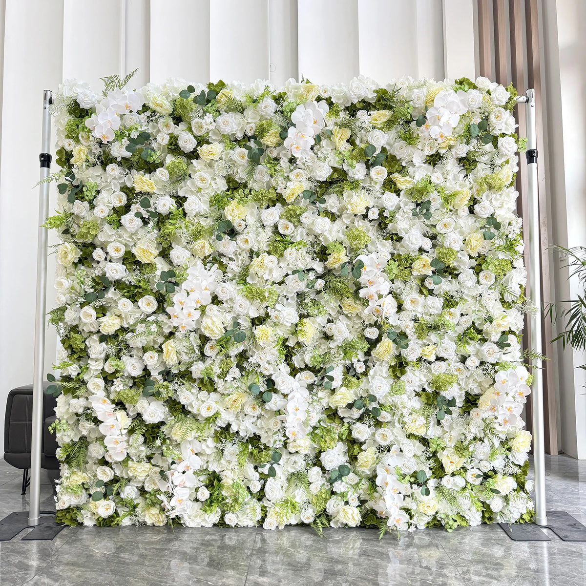 Creative Wedding Wall Decorative Wall Panels Pink Roses Rolled Up Flower Wall Background