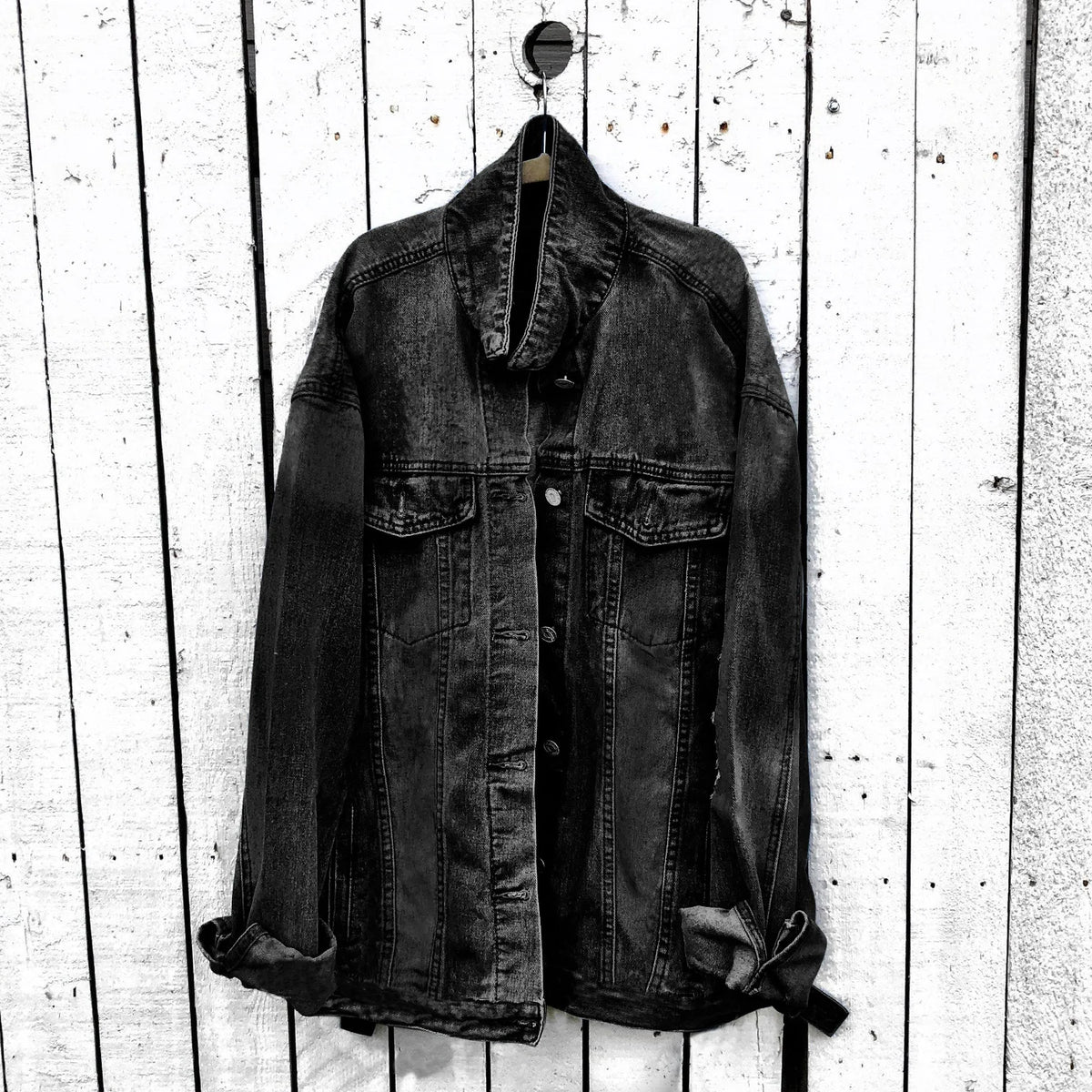 Cappotto di jeans da donna 2023 autunno nuova tendenza del risvolto letterario semplice cappotto di jeans Casual di grandi dimensioni