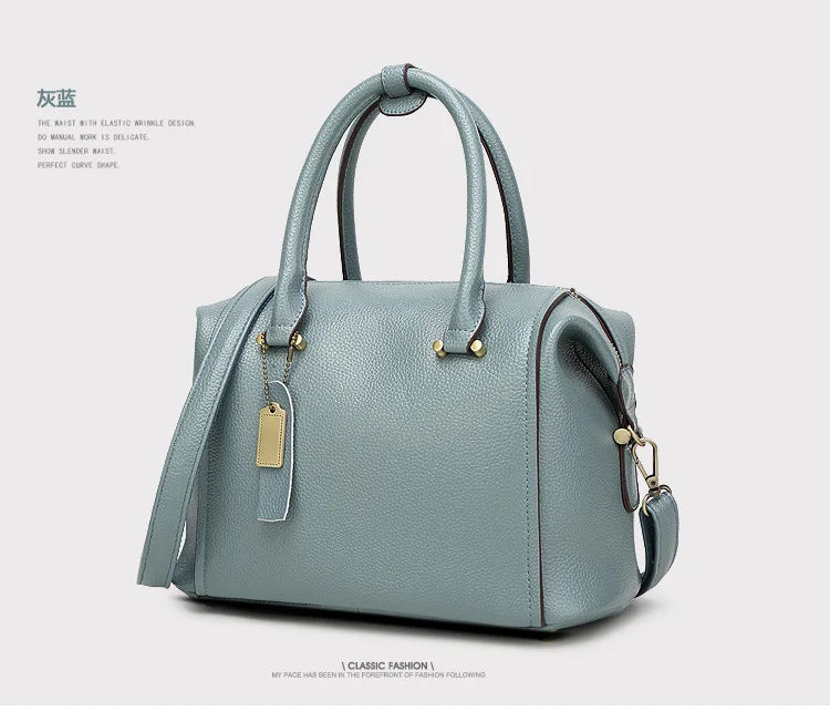 2026 Borse da donna solide di nuova moda Borse a tracolla da donna in pelle Pu di design europeo Borsa a tracolla di lusso di marca per ragazza femminile