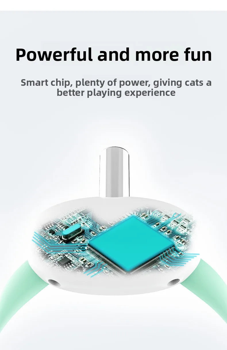 Adjustable Laser Cat Collar Interactive Toy Hands-Free Eye-Safe Red Light for Indoor Cats Dog Automatic Self-Play Toy