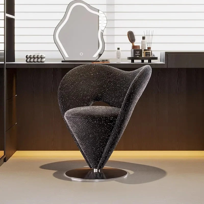 Single sofa chair, starry sky makeup stool dresser chair