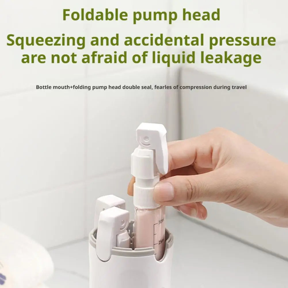 4 In 1 Travel Dispenser Portable Travel Bottles Leak Proof Leakproof Travel Container For Perfume Shampoo Conditioner Lotion