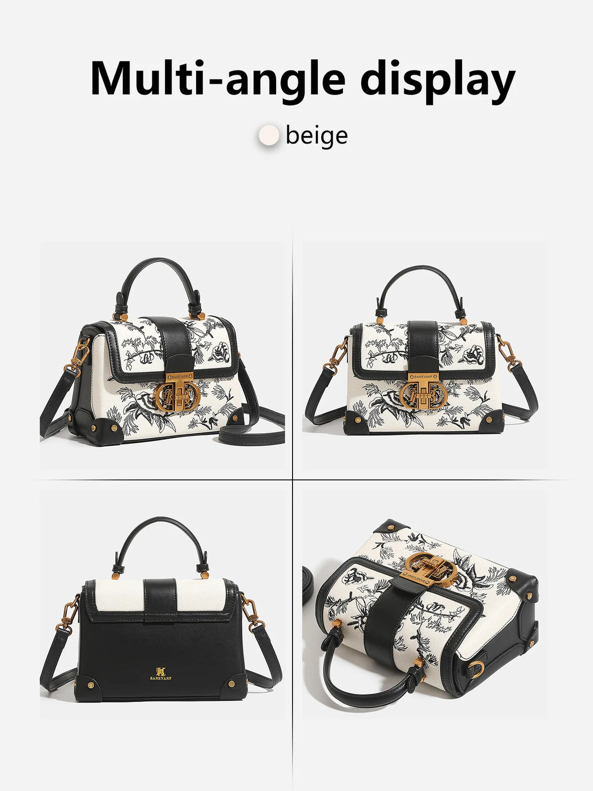 Borsa a tracolla da donna alla moda e di lusso leggero, novità autunno inverno 2026, con ricamo retrò e texture di alta qualità.