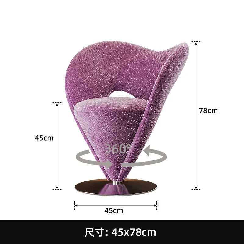 Single sofa chair, starry sky makeup stool dresser chair