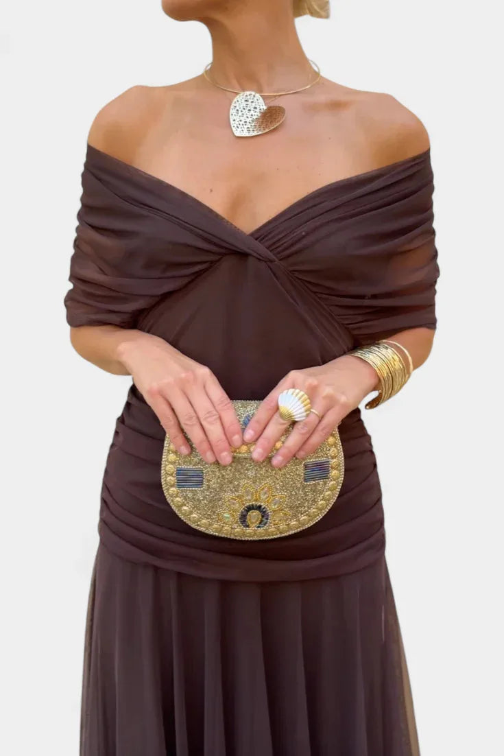 Abito Midi Estivo da Donna con Stampa in Rete e Spalline Sottili, Casual per Feste, Taglie EU e US
