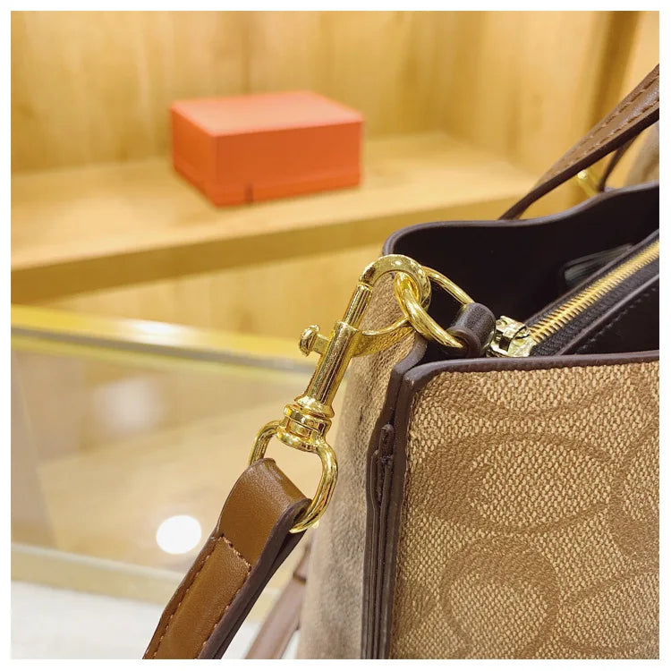 Borsa Stampata Francese 2026 Nuova Borsa a Tracolla Versatile Stile Retrò Lusso Moda Casual Europea e Americana