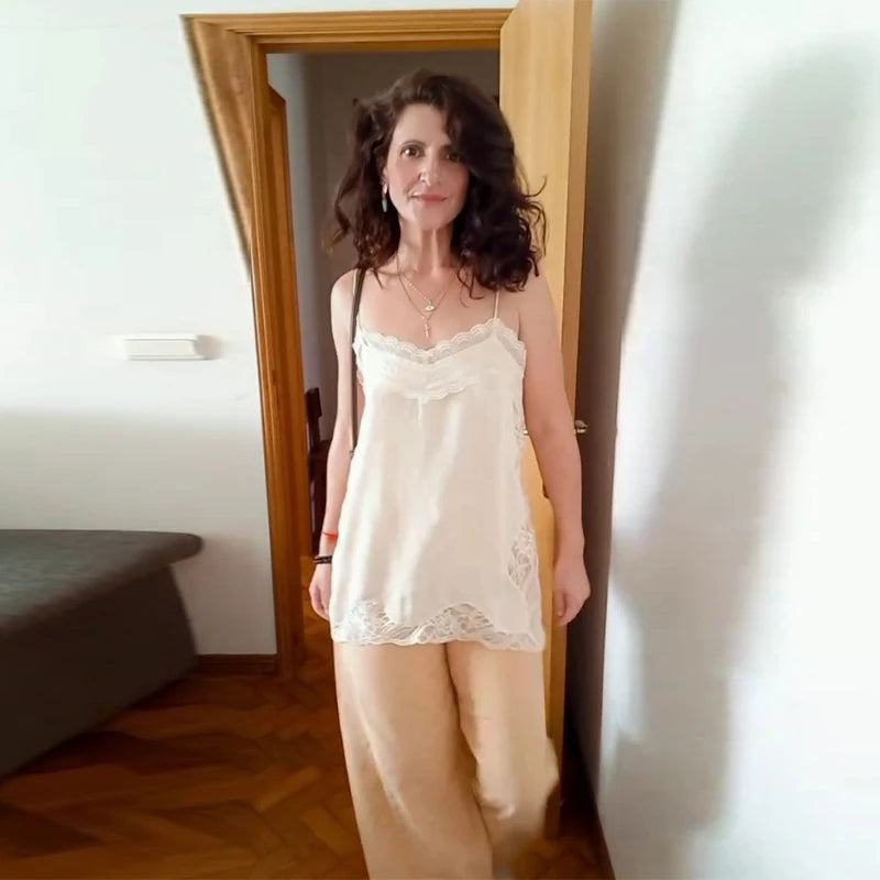 Sexy profondo scollo a V patchwork di pizzo con paillettes abito lungo da donna sottile senza maniche backless hip pacchetto abiti 2026 primavera abito da festa della signora