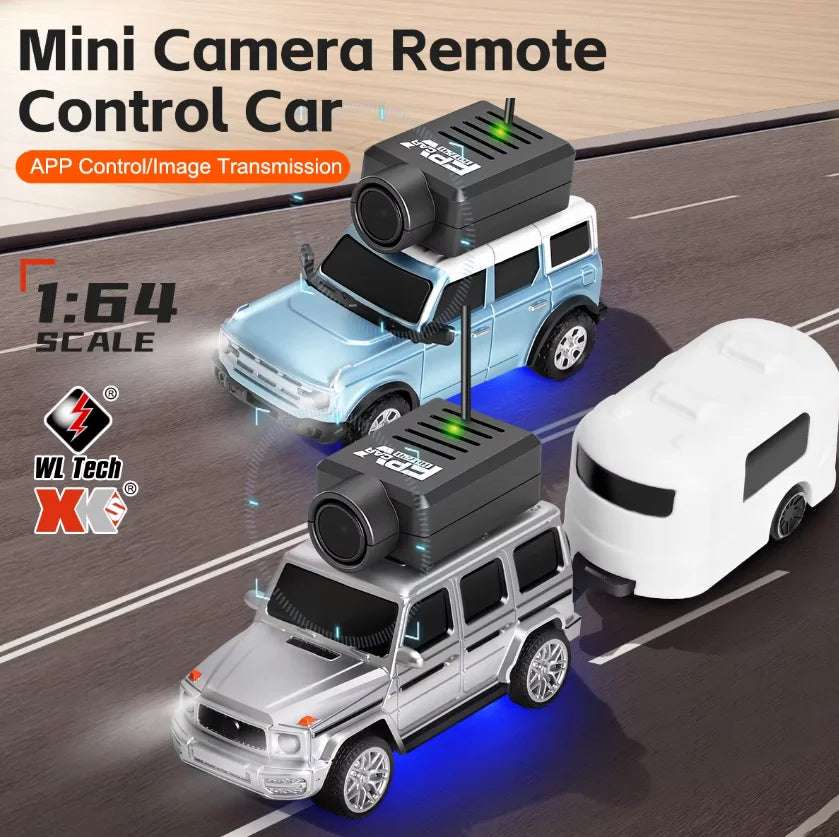 WLtoys 6406 1/64 Mini RC Car with 720P FPV Camera Wifi APP Control 2.4G Reomte Contorl Racing Vehicle Toy for Children