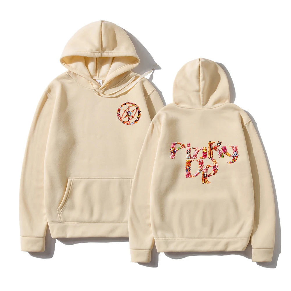 Felpa con Cappuccio KATSEYE THE WILDWORLD TOUR 2026 PINKY UP 2 Album, Abbigliamento Autunno Inverno per Donne, Felpa Vintage per Regali ai Fan