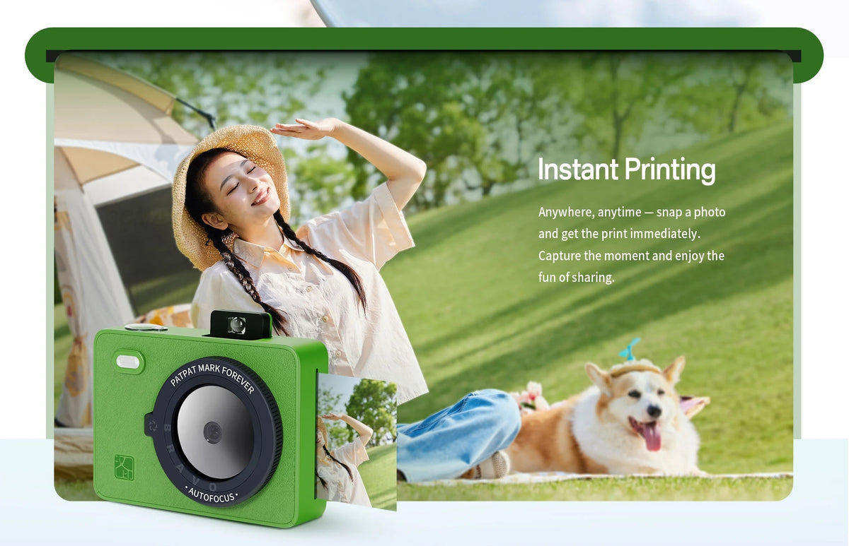 HPRT Z5/Z5S Instant Camera 300DPI Portable Mini Color Photo Printer Instant Camera Machine