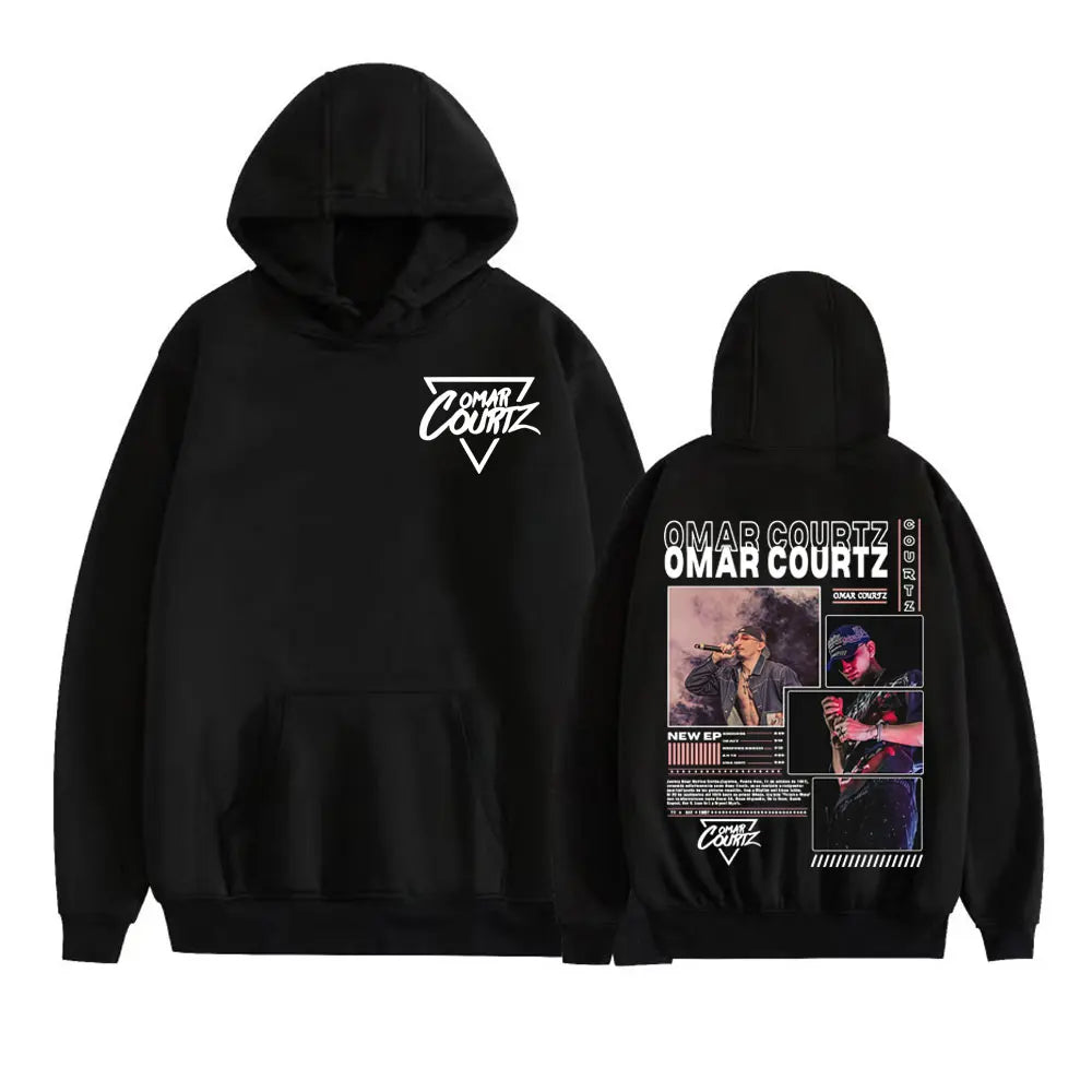 Omar Courtz Primera Musa Felpe con cappuccio grafiche Uomo Donna Abbigliamento Felpa moda Hip Hop Harajuku Felpa con cappuccio in pile casual Streetwear