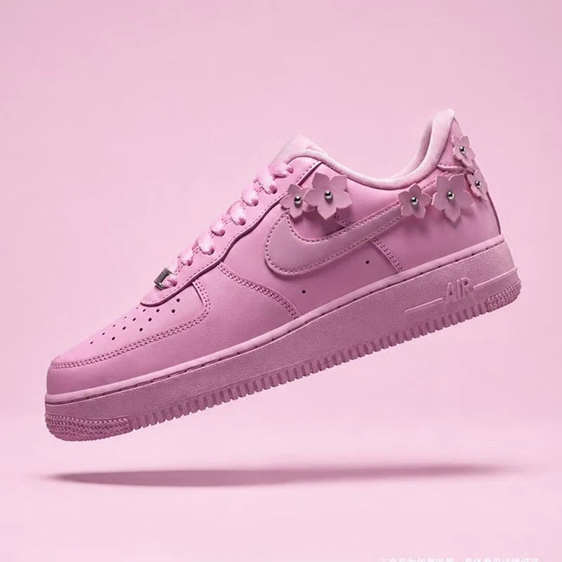Scarpe da Donna Nike Air Force 1'07 Originali Af1 Sneakers Casual con Rialzo alla Caviglia alla Moda Rosa Ir8637-600