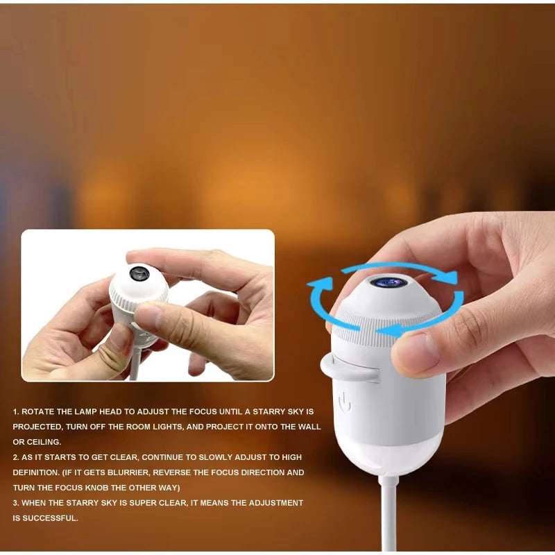 Proiettore Galassia USB Cielo Stellato 360°