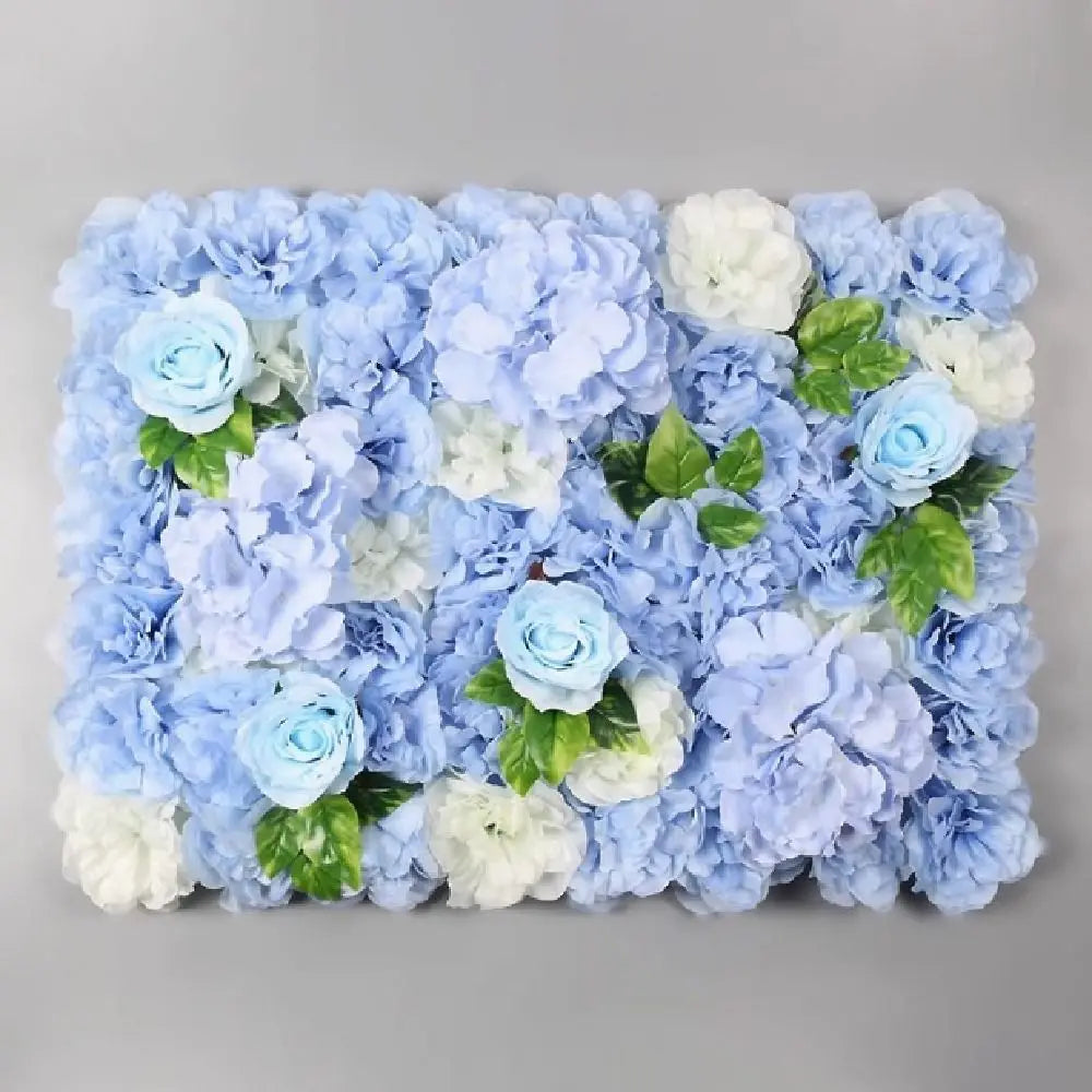 Handmade Artificial Flower Wall Panels Realistic Romantic Wedding Wall Backdrop Easy To Install 60X40cm Plastic 3D Floral Wall