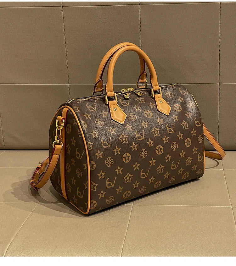 Borsa a Tracolla in Pelle per Donna, Borsa Messenger di Lusso di Marca Famosa, Design Classico ed Elegante