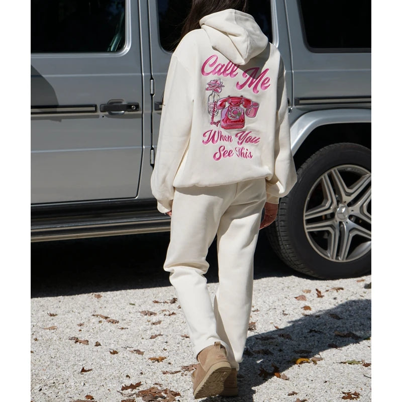 Felpe con Cappuccio Y2k per Donne, con Ricamo Grafico e Lettere, Oversize a Maniche Lunghe, Stile Coquette, Abbigliamento Estetico Preppy per Ragazze Adolescenti