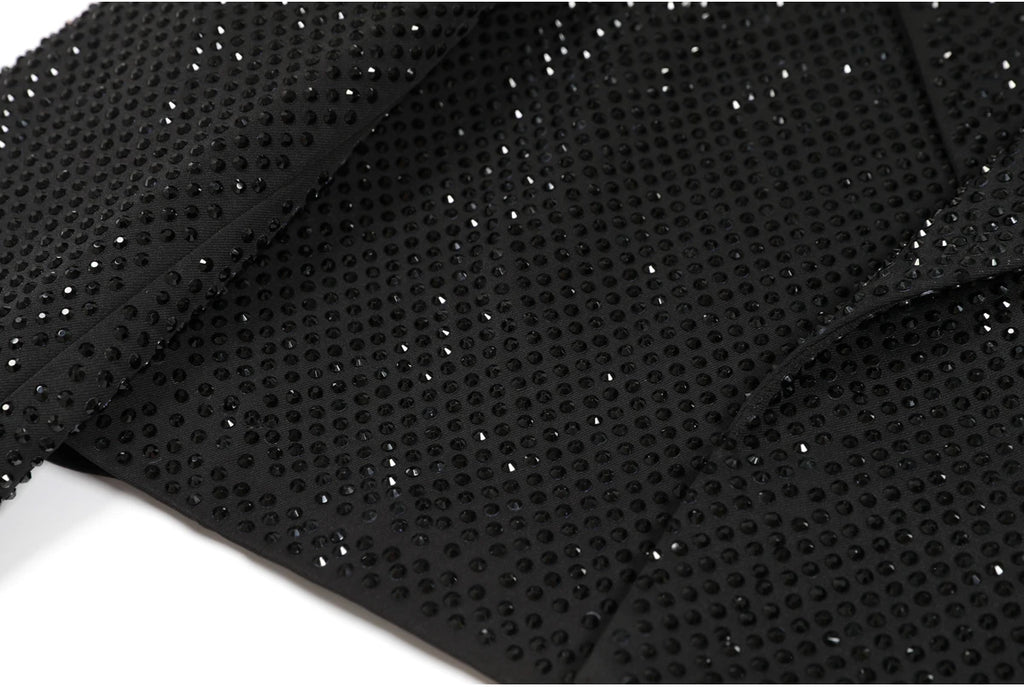 Giacca da donna dimagrante versatile di alta qualità primavera e autunno moda nuova industria pesante con stampa a caldo diamante