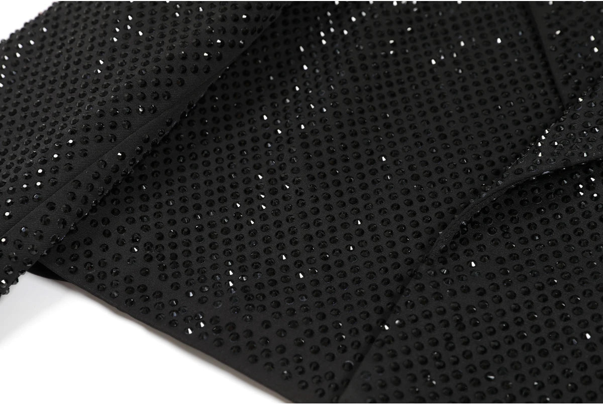 Giacca da donna dimagrante versatile di alta qualità primavera e autunno moda nuova industria pesante con stampa a caldo diamante