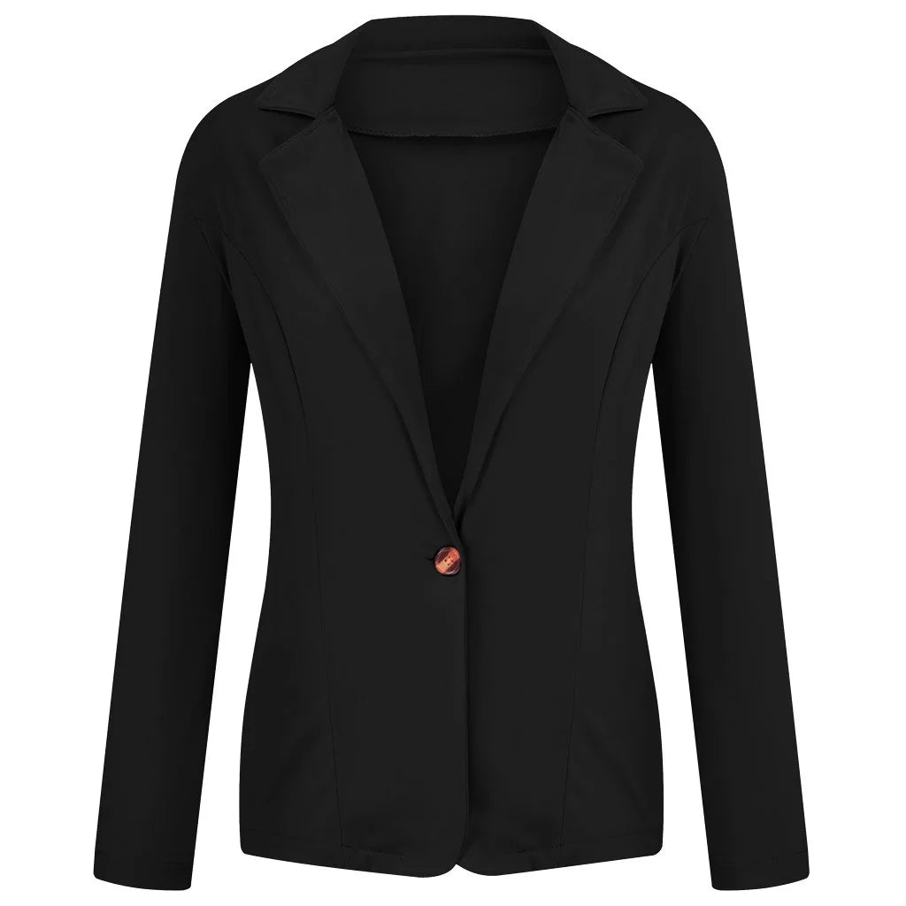 Blazer da donna 2024 Blazer formale da donna Set da lavoro per ufficio Giacca da tasca Cappotto Abbigliamento da donna ampio