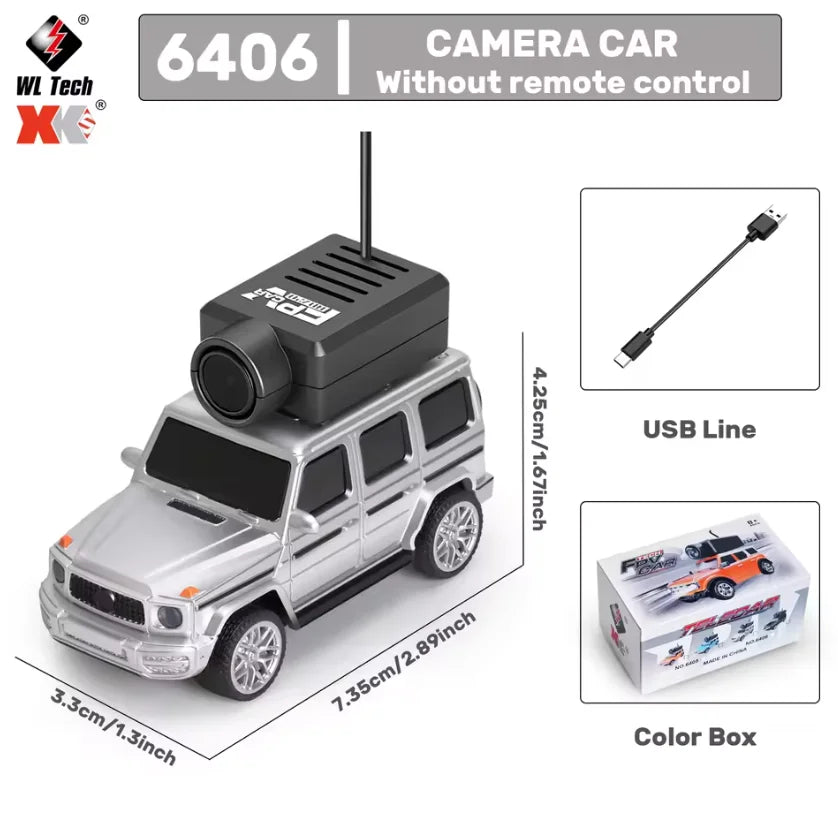 WLtoys 6406 1/64 Mini RC Car with 720P FPV Camera Wifi APP Control 2.4G Reomte Contorl Racing Vehicle Toy for Children