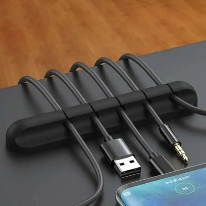 Clip Organizer Cavi USB in Silicone