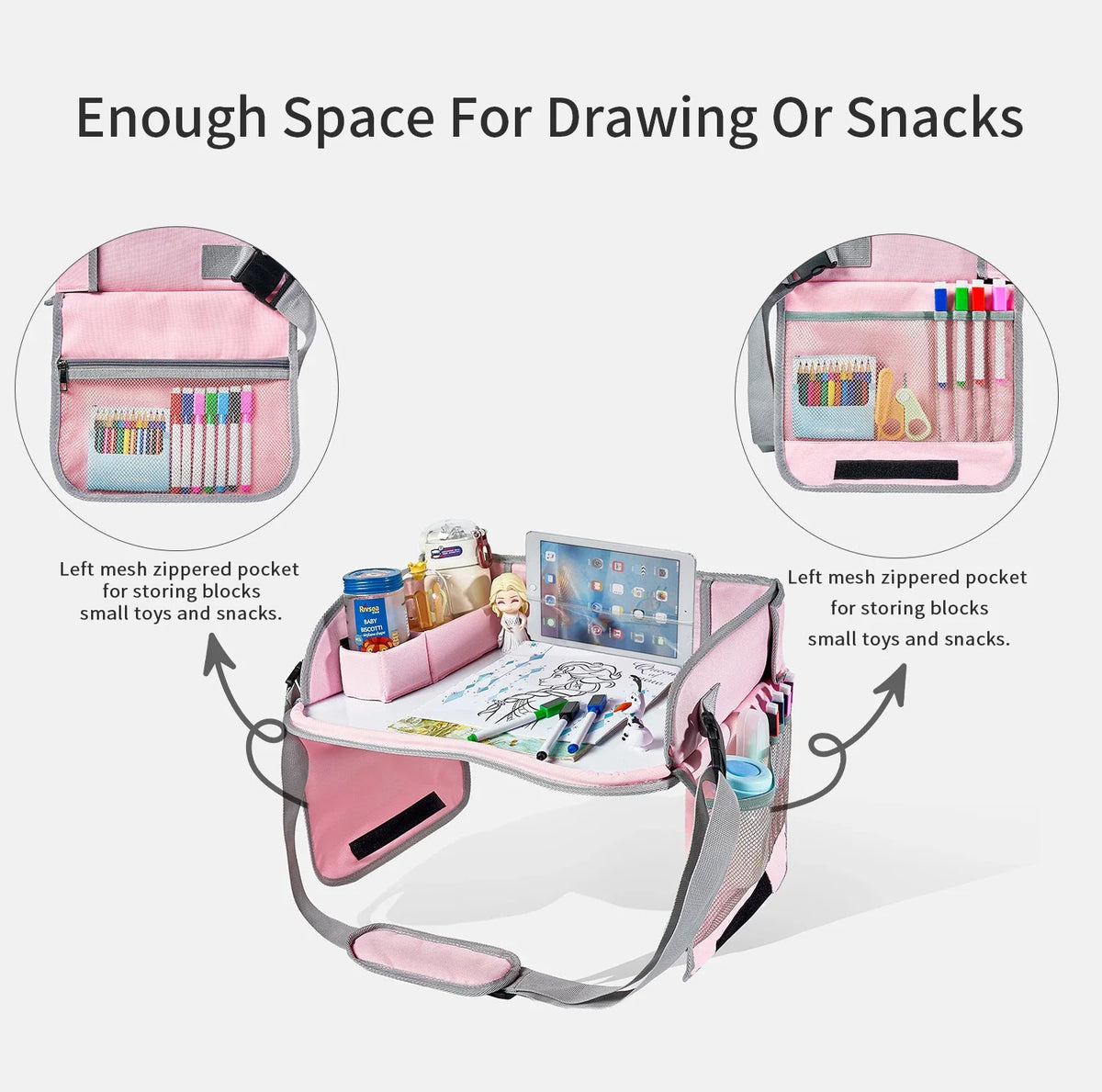 Children's Car Portable Travel Multi functional Painting Board Easy to Wipe Boys and Girls Whiteboard Painting Board Tray