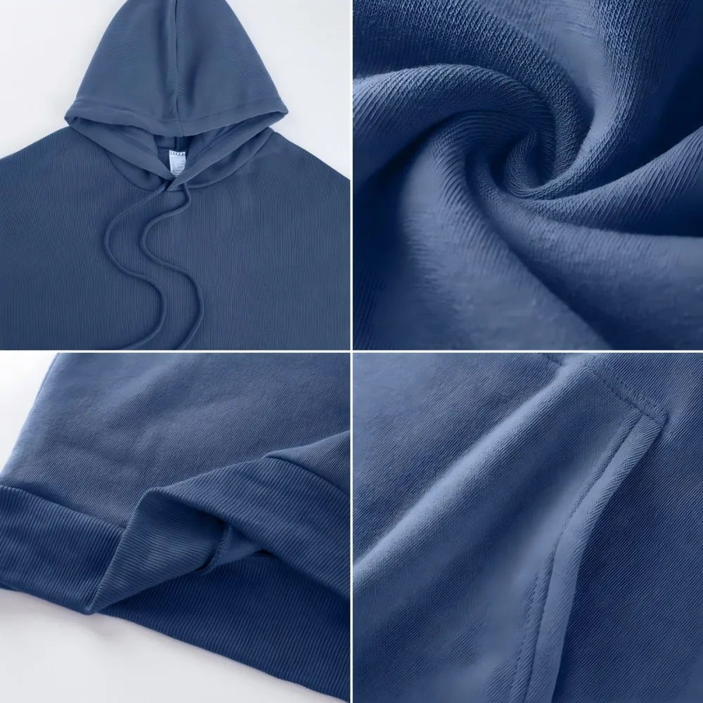 Felpe con Cappuccio Stampate Pretty Girls Club, Pullover Caldi in Pile Sportivi da Jogging per Donne, Felpe Invernali Larghe, Abbigliamento Casual con Tasche