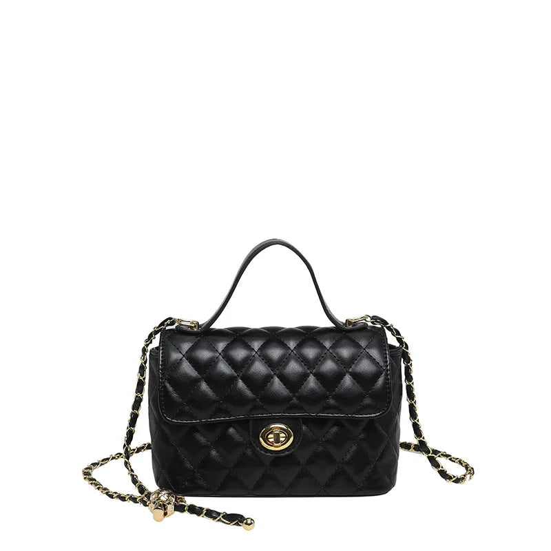 Borsa a Tracolla alla Moda con Catena, Stile Diamantato, Piccola Borsa a Spalla da Donna, Borsa di Lusso con Sensazione Elegante