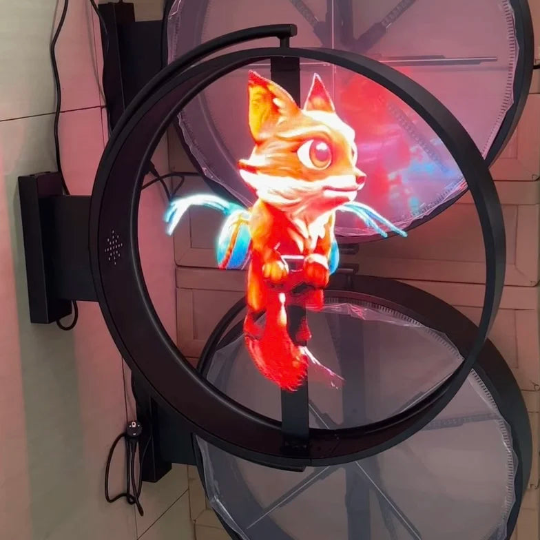 Outdoor Wall Mount Waterproof 3D Hologram LED Fan Display Single/Double Side Display 3D Hologram Advertising Equipment