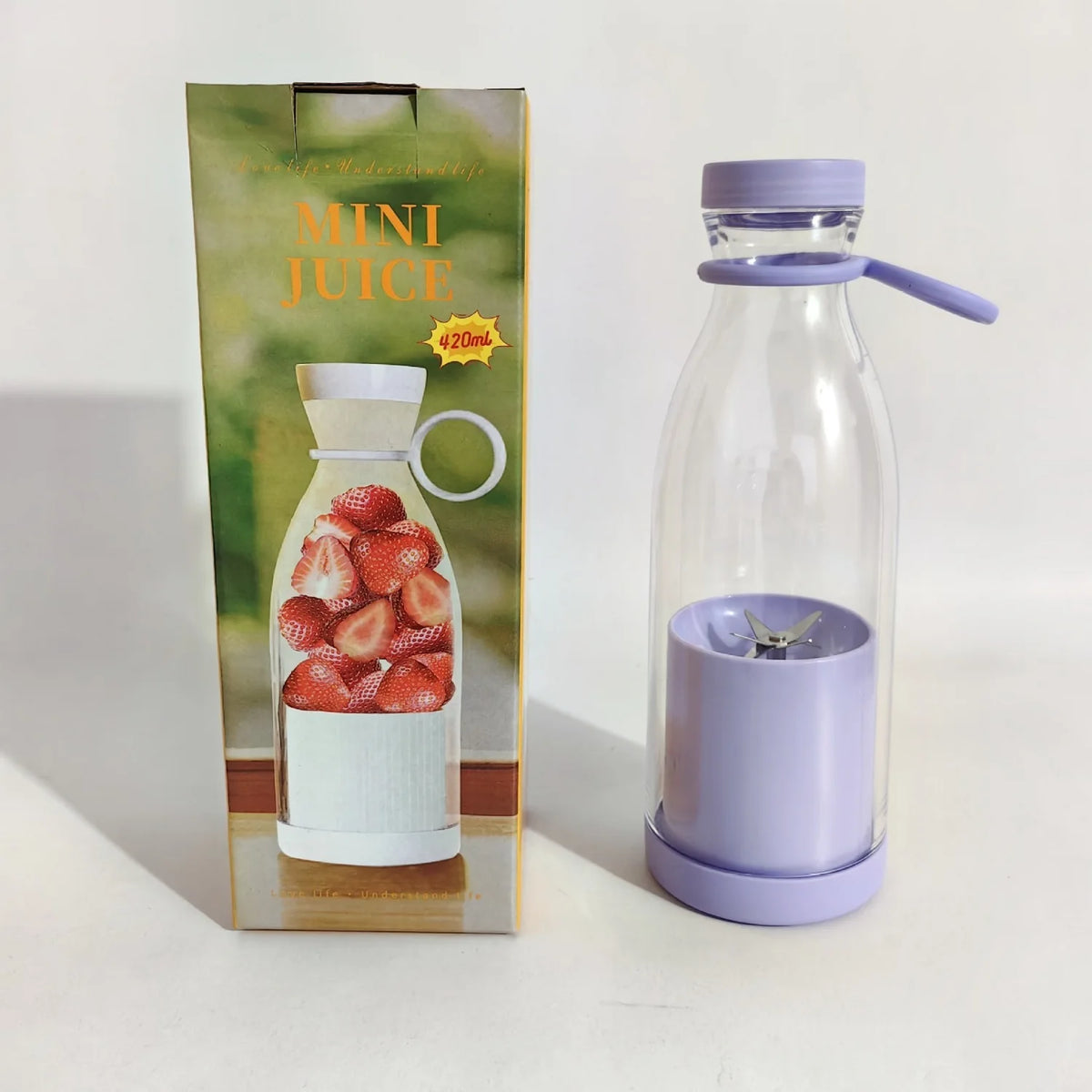 Mini exprimidor de botellas de vino 420ml Mezclador portátil con carga USB Vaso exprimidor multifuncional eléctrico para el hogar